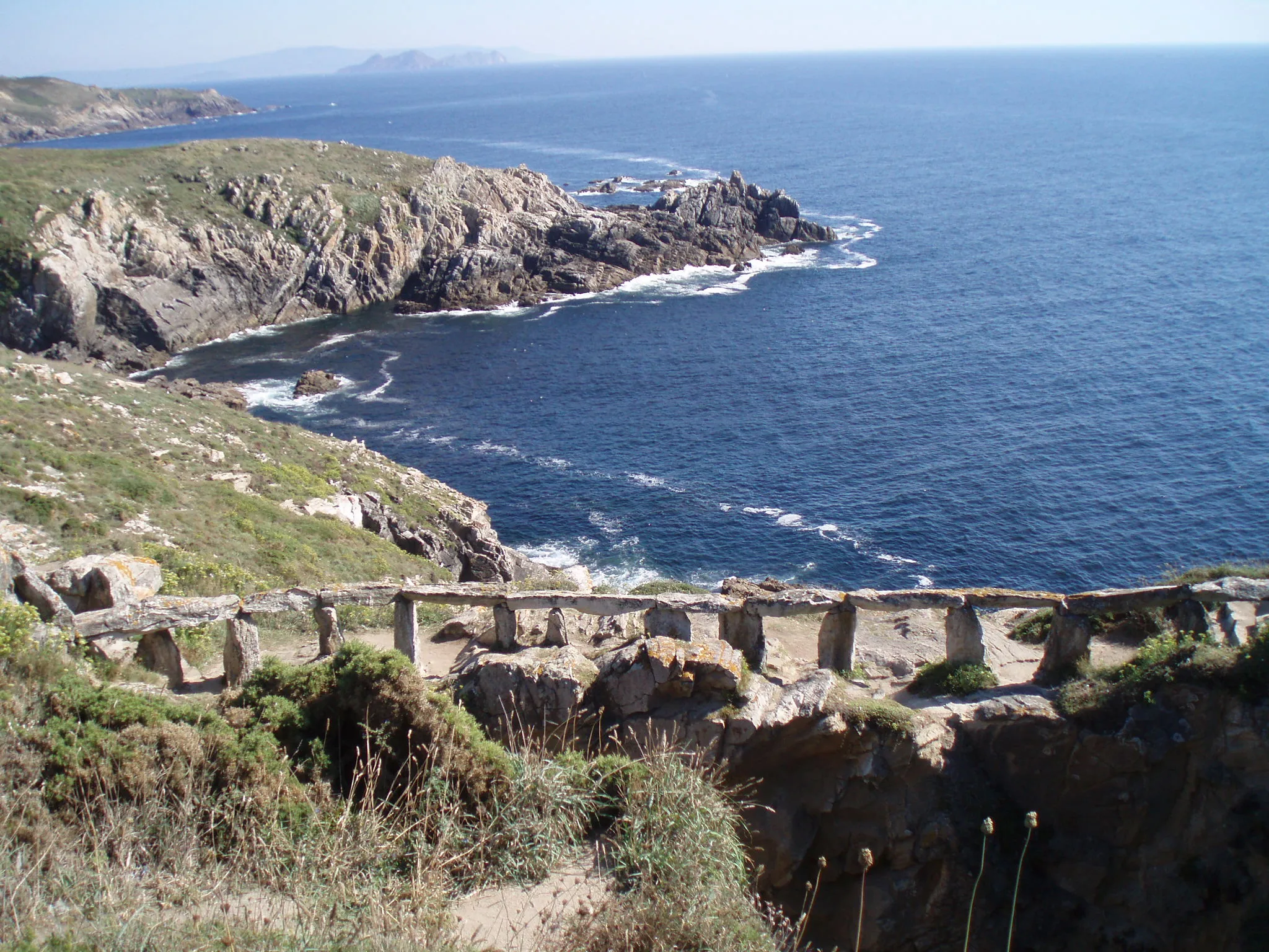 Vista de un paisaje marino en Ons